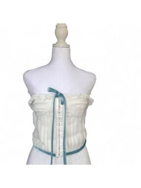 White Lace Corset Top